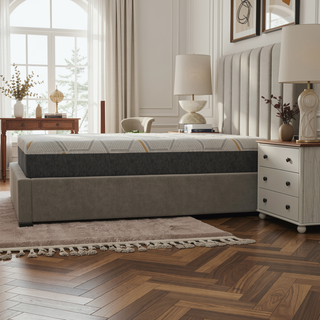 Sunvega 12" Copper Gel Cooling Memory Foam Mattress with Edge Support and Air Grid Base
