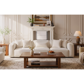 Sunvega White Wood Nightstand with LED Diamond Side Accents and Two Textured Drawers