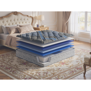 Sunvega 14 Inch Medium Comfort Hybrid Mattress with Cooling Technology and 800 Pocketed Coils