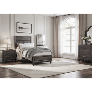 Sunvega Modern Contemporary White Finish Wooden Nightstand with 2 Dovetail Drawers