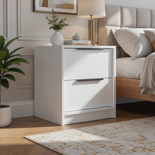 Sunvega Modern Nightstand with Two Drawers and Beautiful Finish