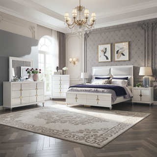 Sunvega Plush Seating Bedroom Bench with Acrylic Legs and Silver Tips
