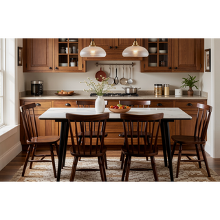Sunvega Modern Contemporary White Sintered Stone Top Stylish Dining Table