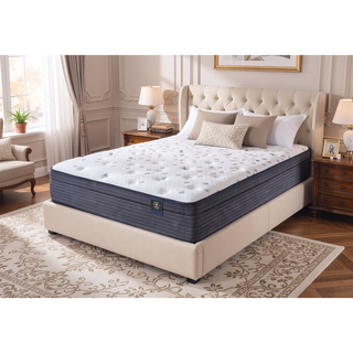 Sunvega Restonic 14.5 Inch Euro Top Mattress with Cooling Foam and Reinforced Lumbar Support