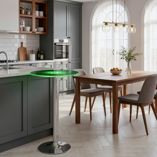 Sunvega Contemporary Light Up Adjustable Bar Table with Multi-Colored LED Light Show