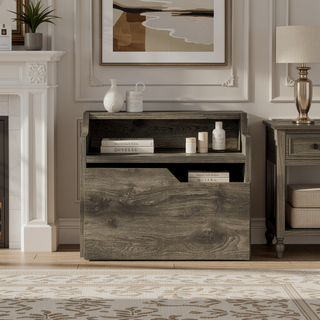 Sunvega Floating Nightstand with Spacious Drawer and Two-Tier Top for Bedroom Storage