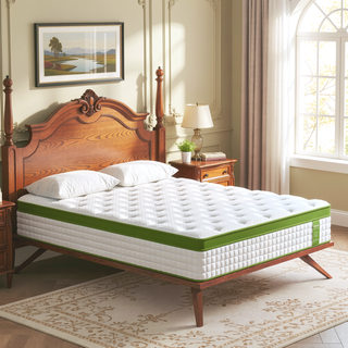 Sunvega 14 Inch Queen Size Hybrid Mattress with Gel Memory Foam and Pocket Springs for Pressure Relief