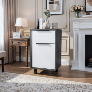 Sunvega Luxor Z Nightstand with One Cabinet and Drawer Superior Top