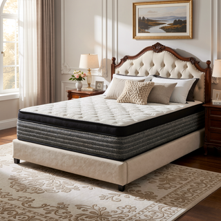 Sunvega 16 in. Hybrid Pocket Coil and Gel Memory Foam Plush Mattress for Enhanced Support