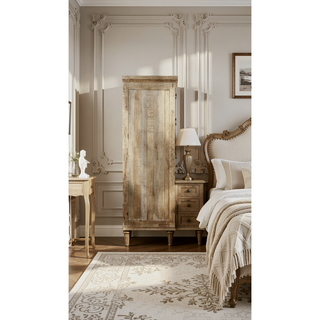 Sunvega Taupe 5-Drawer Chest with Rustic Casual Style and Easy Care