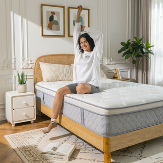 Sunvega Cooling Gel Memory Foam Hybrid Mattress with Medium Firmness for Individual Pocket Spring