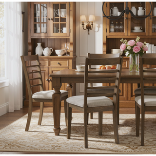 Sunvega Light Brown Finish Wooden Counter Height Dining Table Set with Bench
