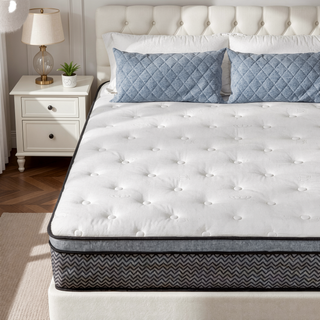 Sunvega 10 Inch King Size Breathable Cool Cover Memory Foam Hybrid Mattress