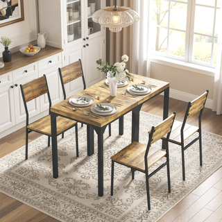 Sunvega 3-Piece Dining Table Set for Two with Space Saving Stools