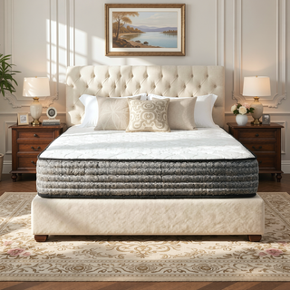 Sunvega 12 Inch Hybrid Pocket Coil and Plush Gel Memory Foam Mattress for Enhanced Support