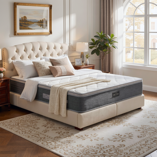 Sunvega Plush Euro Top Gel Memory Foam Hybrid Mattress with Pocket Coils