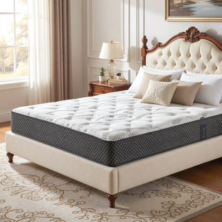 Sunvega 10" Quilted Hybrid Queen Mattress with HD Gel Memory Foam and Wicking Fabric Cover