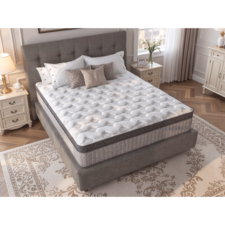 Sunvega 12 Inch King Diamond Hybrid Cooling Gel Memory Foam Mattress for Pressure Relief and Motion Isolation