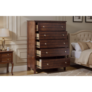Sunvega Gray Finish Birch Veneer 3 Drawer Nightstand with Nickel Hardware