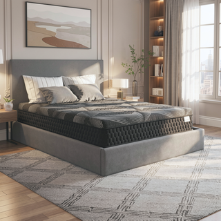 Sunvega Diamond Matrix Copper Cooling Hybrid Waterfall Top Mattress with Medium Feel