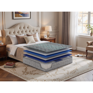 Sunvega 13 Inch Firm Cooling Mattress with Marvelous Middle Support for King Bed