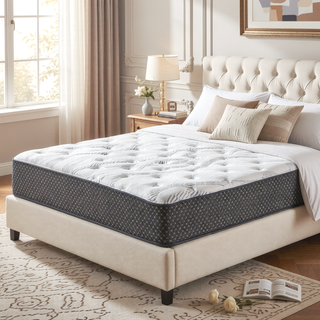 Sunvega Medium Firm 10" Quilted Hybrid Twin XL Mattress with HD Gel Memory Foam