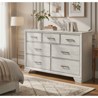 Sunvega Two Drawer Nightstand with Contemporary Style and Dark Wood Finish