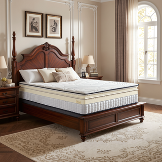 Sunvega Hybrid Plush King Size Foam Mattress with Soft Knit Cover and Edge Support