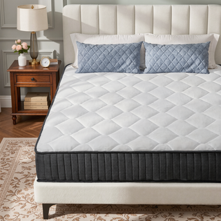 Sunvega King Size Cooling Gel Memory Foam Hybrid Mattress with Pocket Springs for Medium Firmness