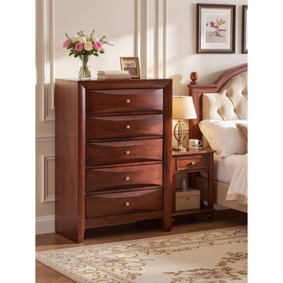 Sunvega Dark Brown Tufted Polyurethane Upholstered King Size Bed Frame