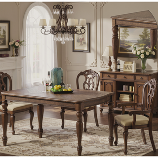 Sunvega Contemporary Style Ash Oak Finish Solid Wood Rectangle Dining Table