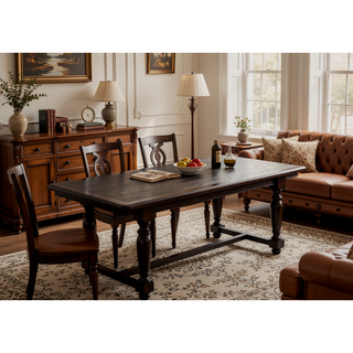 Sunvega Weathered Gray Finish Counter Height Table with Sturdy Wooden Storage Shelf