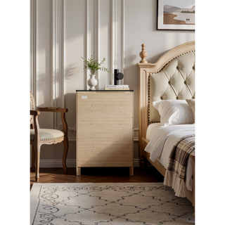 Sunvega Dark Brown Tufted Polyurethane Upholstered King Size Bed Frame