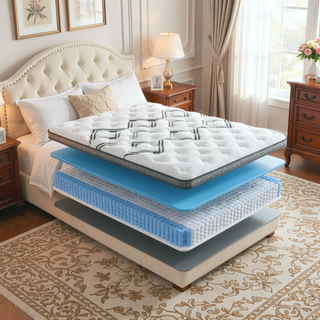 Sunvega Diamond Soto Cooling Copper Conforming Hybrid Luxurious Euro-Top Mattress