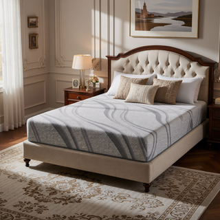 Sunvega Diamond Pro Gel Memory Foam 10" Medium Feel Cooling Mattress for Cal King