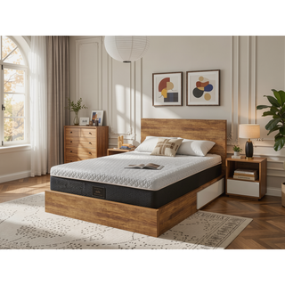Sunvega Copper Infused Hybrid Queen Mattress with Soft Memory Foam and Pocketed Coils