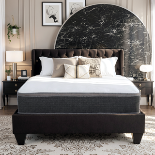 Sunvega 8 in. Queen Size Hybrid Pocket Spring and Gel-Infused Memory Foam Mattress
