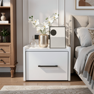 Sunvega Floating Nightstand with Accessible Storage Drawer and Versatile Top Surface