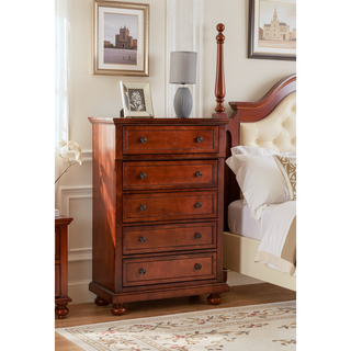 Sunvega Gray Modern Nightstand with Full Extension Drawers and Felt-Lined Top