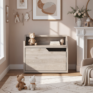 Sunvega Floating Nightstand with Dual-Tier Surface and Spacious Drawer for Bedroom