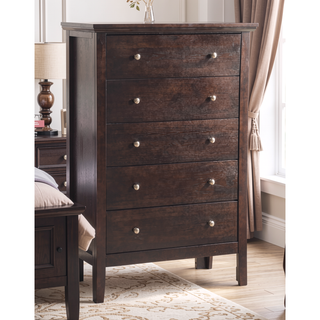 Sunvega Primo G1300-CH Espresso Chest with French Dovetail Drawers and Durable Print Finish