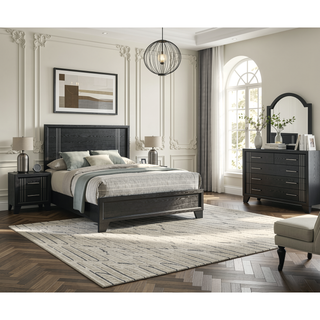 Sunvega Contemporary White Beige Finish Wooden Nightstand with Two Drawers
