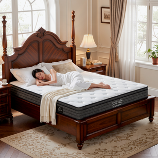 Sunvega King Size Hybrid Mattress with Gel Memory Foam and Pocket Springs