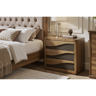 Sunvega Eucalyptus Veneer Bachelor Chest with Soft-Close Drawers and Cedar Lining