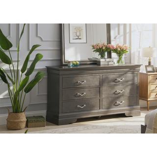 Sunvega Metallic Black Transitional Storage Solution with Multiple Drawers