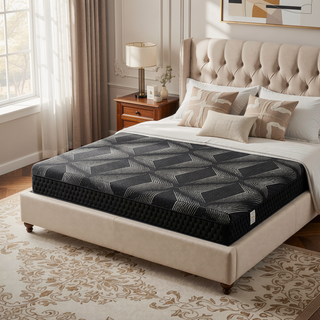 Sunvega Diamond Matrix Copper Cooling Hybrid Waterfall Top Mattress with Medium Feel