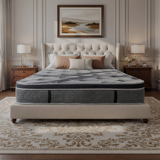 Sunvega Plush Euro Top Hybrid Pocket Coil Full Size Mattress in a Box