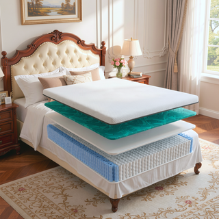 Sunvega Copper Cooling Firm Feel 12" Hybrid Waterfall Top Mattress Twin XL