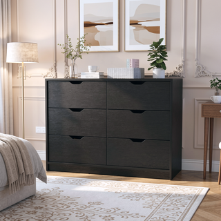 Sunvega Four Drawer Curio with Two Doors and Black Wengue Finish