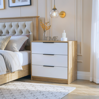 Sunvega Maryland Three Drawer Dresser with Superior Top in Black Wengue Pine Finish